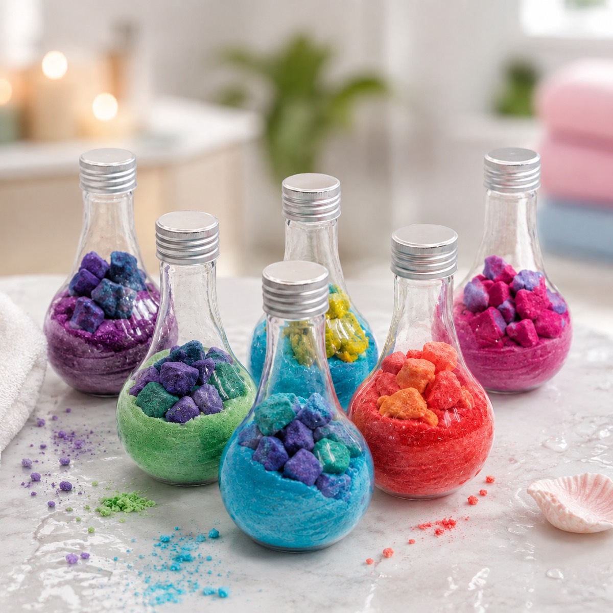 Набір з 6 інтерактивних бомб для ванни / Дитячі шипучі бомби Kids Bath Bomb Magic Potion 26X-309