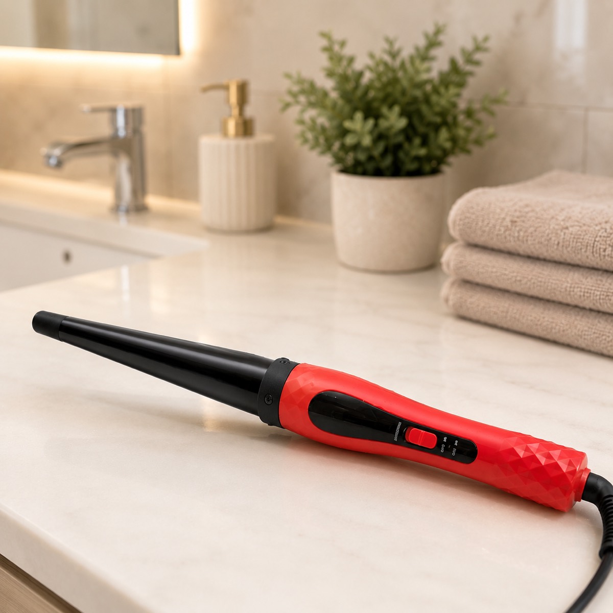 Щипці DOMOTEC MS-4907 / Конусна плойка / Плойка з керамічним покриттям — фото 1